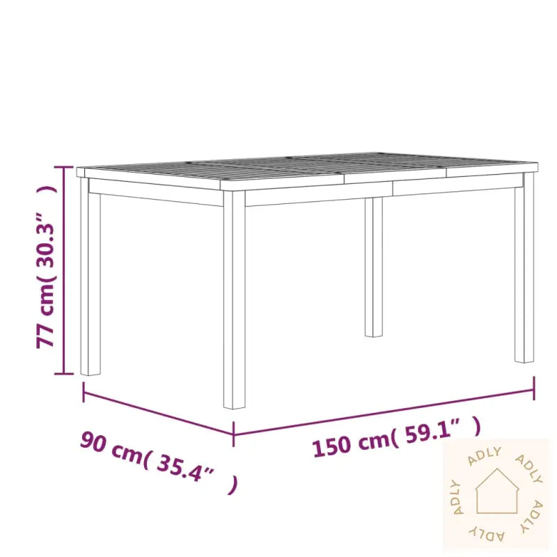 Hagespisegruppe 5 Deler Heltre Teak