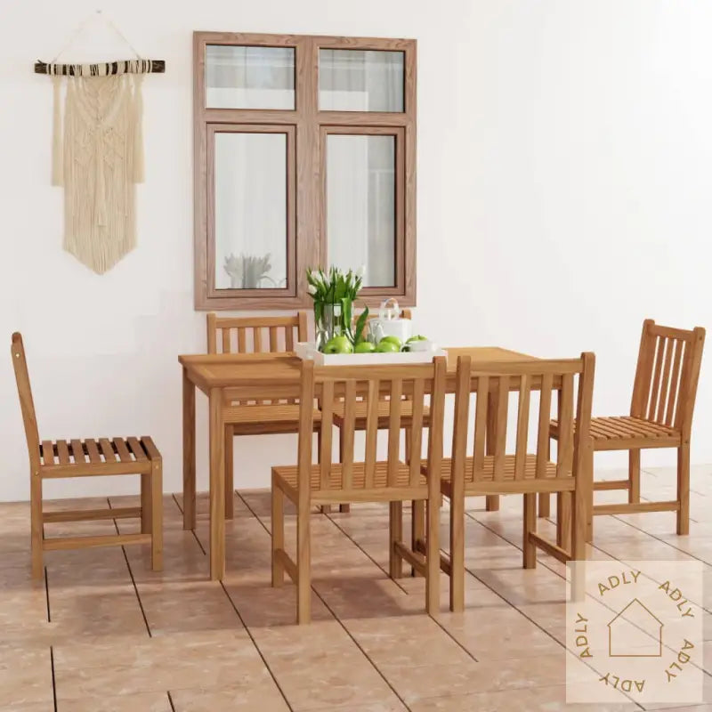 Utendørs Spisestue 7 Deler Heltre Teak