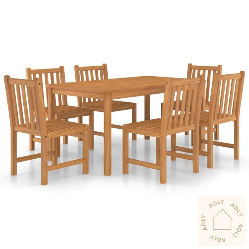 Utendørs Spisestue 7 Deler Heltre Teak