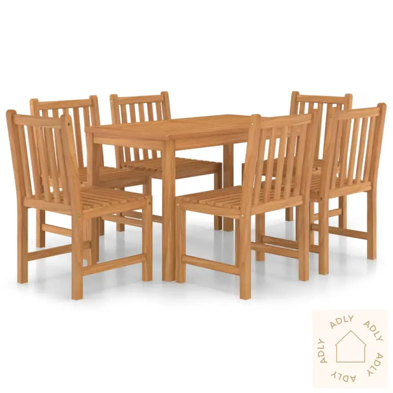 Utendørs Spisestue 7 Deler Heltre Teak