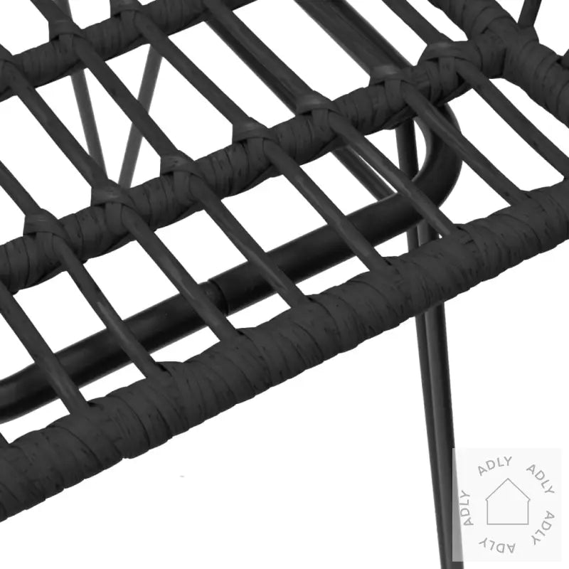 Hagespisegruppe 5 Deler Svart Polyrotting