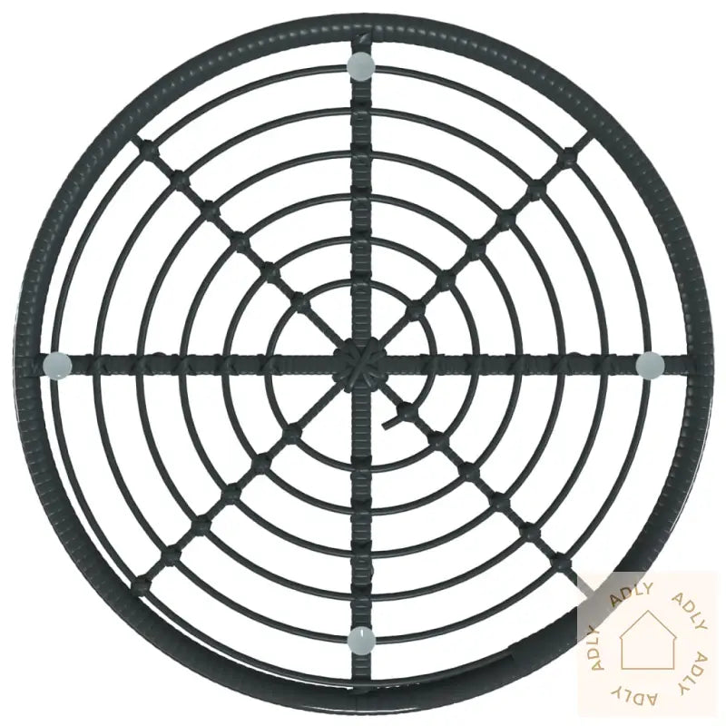 Hagespisegruppe 5 Deler Svart Polyrotting