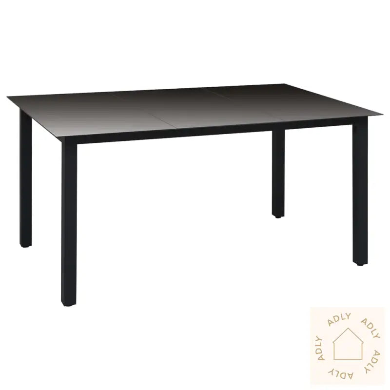 Utendørs Spisestue 7 Deler Svart Og Brun