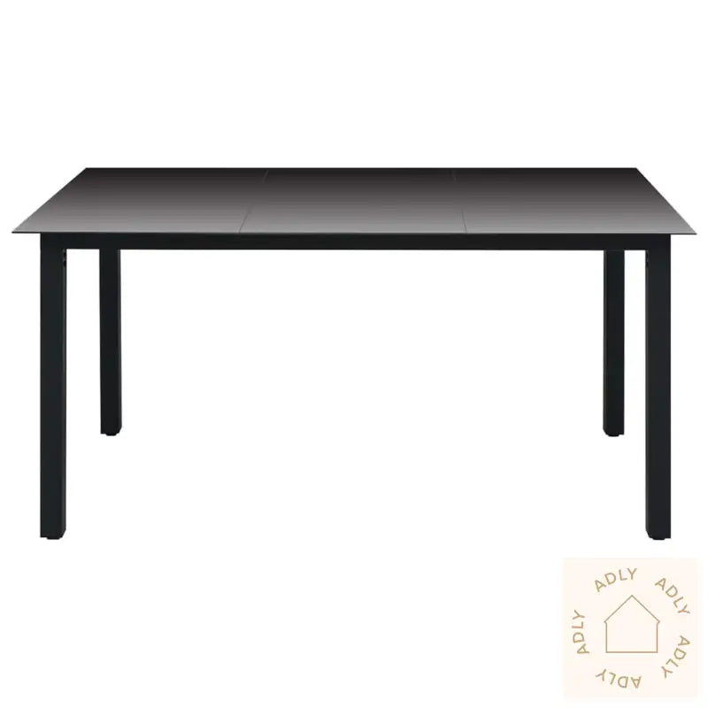 Utendørs Spisestue 7 Deler Svart Og Brun