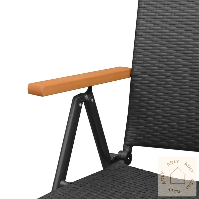 Utendørs Spisestue 9 Deler Svart Og Brun