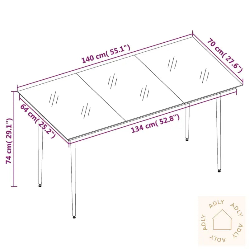 Utendørs Spisestue 7 Deler Grå