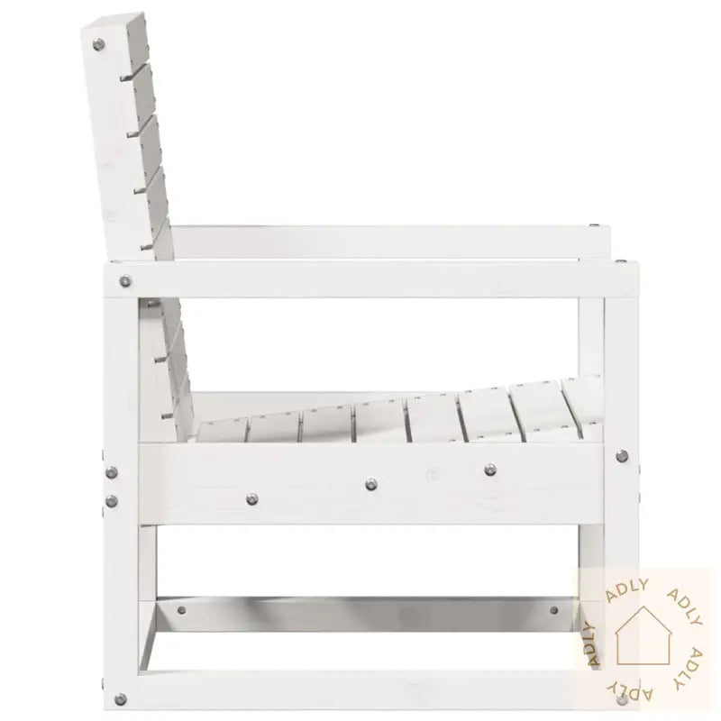 Hagestol Hvit 57,5X63X76 Cm Heltre Furu