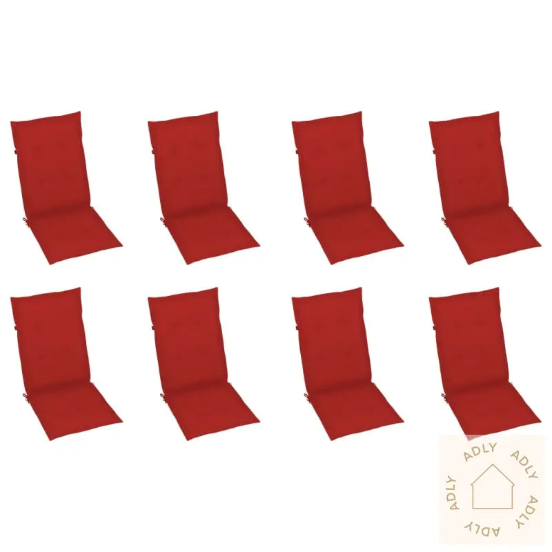 Sammenleggbare Hagestoler Med Puter 8 Stk Heltre Akasie