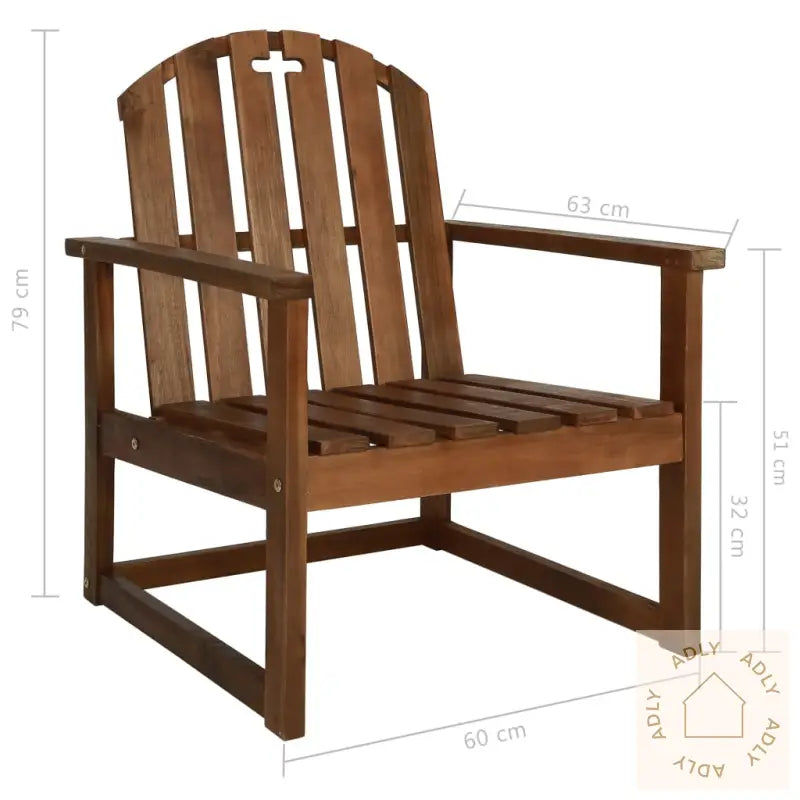 Hagestoler 2 Stk Heltre Akasie