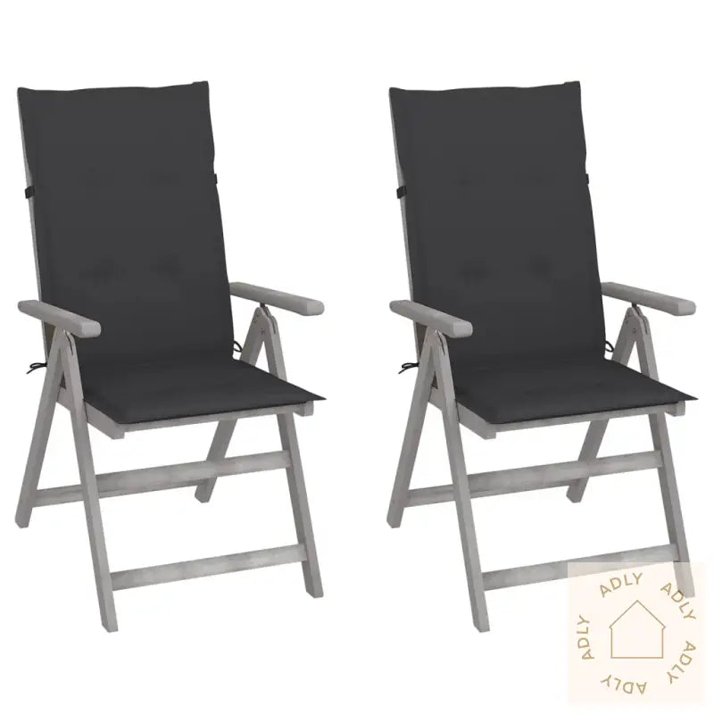 Hagestoler 2 Stk Med Puter Heltre Akasie