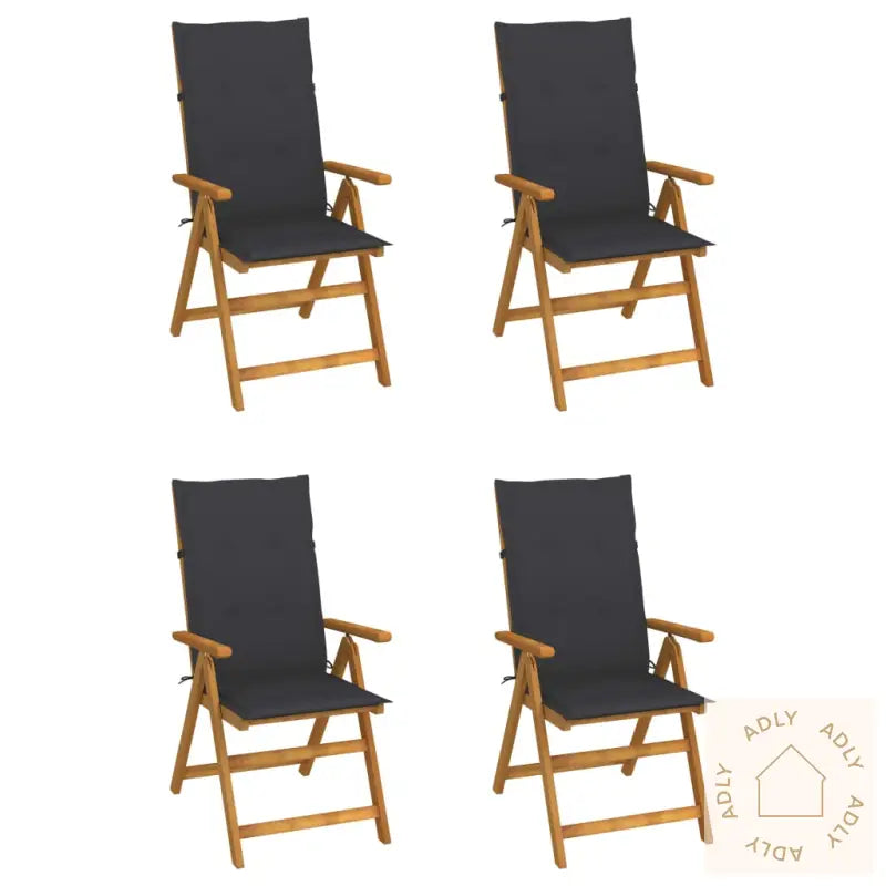 Hagelenestoler 4 Stk Med Puter Heltre Akasie