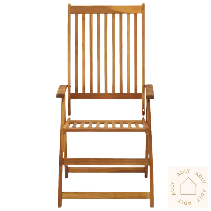 Heltre akasie hagemøbler med elastisk stropp og komfortabelt uteplassstoler