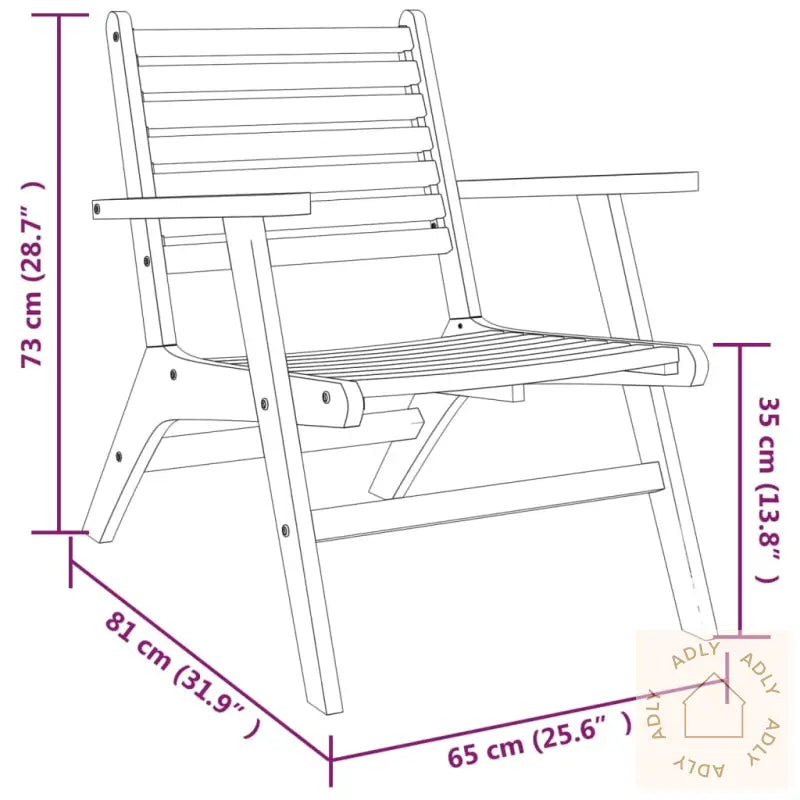 Hagestoler 2 Stk Heltre Akasie