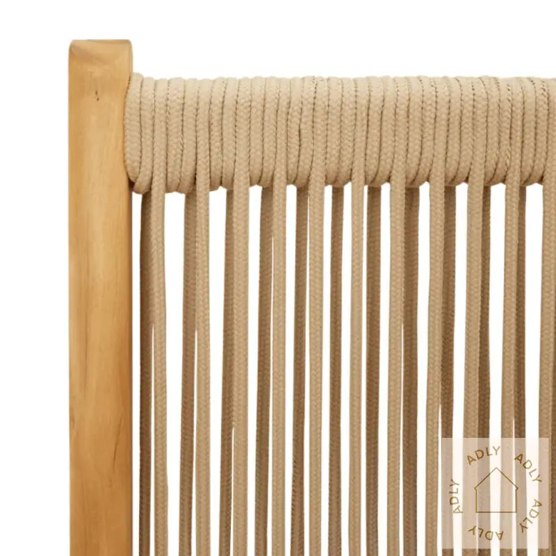Hagestoler 2 Stk Beige Heltre Akasie Og Polypropylen