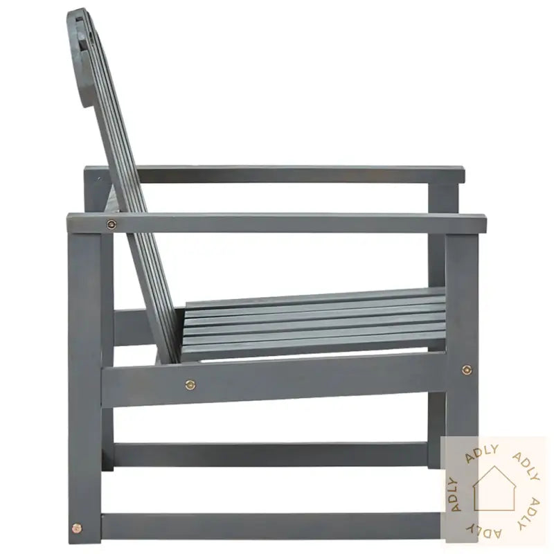 Hagestoler 2 Stk Grått Heltre Akasie