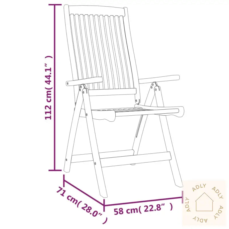 Klappstoler 8 Stk Heltre Eukalyptus
