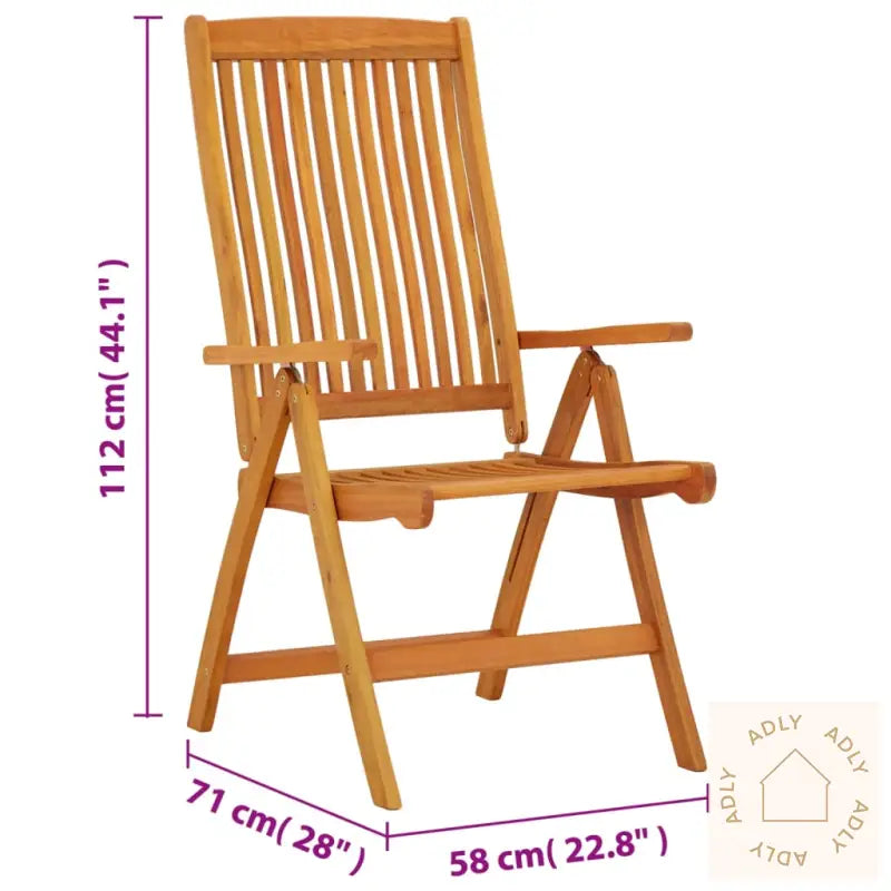 Klappstoler 2 Stk Heltre Eukalyptus