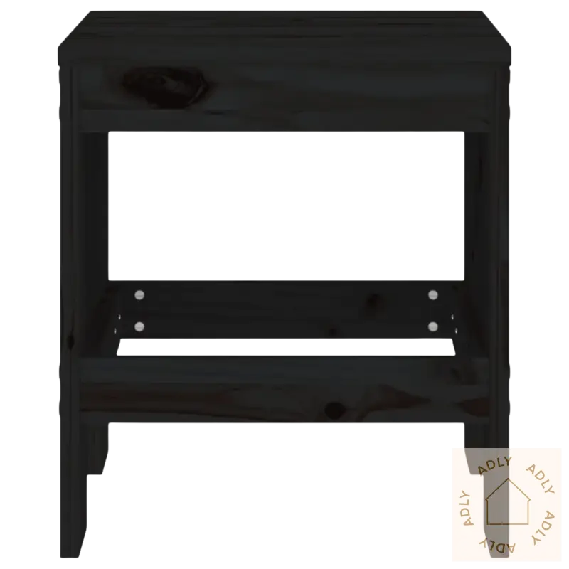 Dark heltre furu side table med rustikk sjarm til hagemøbler
