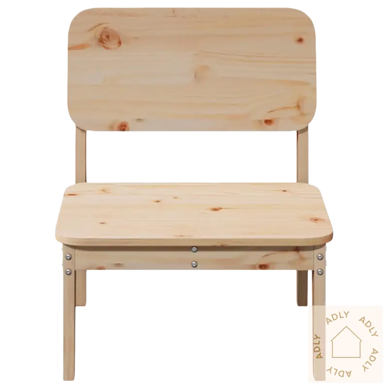 Hagemøbler med heltre furu og rustikk sjarm - Trebenk med ryggstøtte