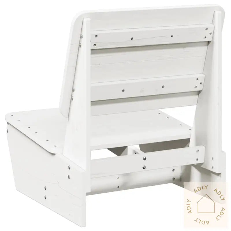 Hagestoler 2 Stk Hvit 60X64X70,5 Cm Heltre Furu
