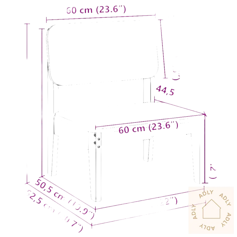 Chair with dimensions in heltre furu and rustikk sjarm for hagemøbler