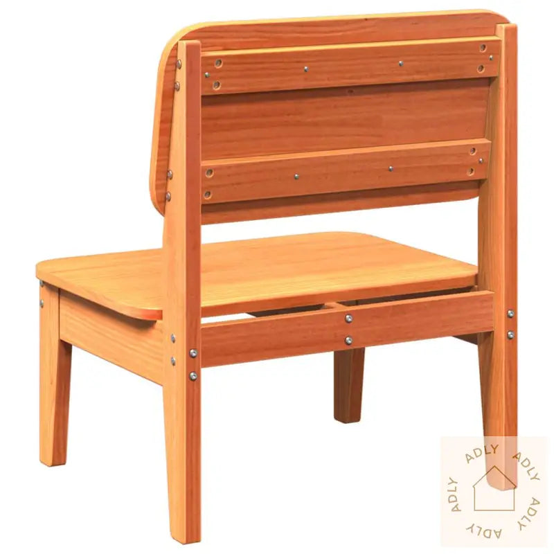 Hagestoler 2 Stk Voksbrun 60X52,5X72 Cm Heltre Furu