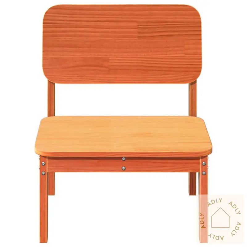 Hagestoler 2 Stk Voksbrun 60X52,5X72 Cm Heltre Furu