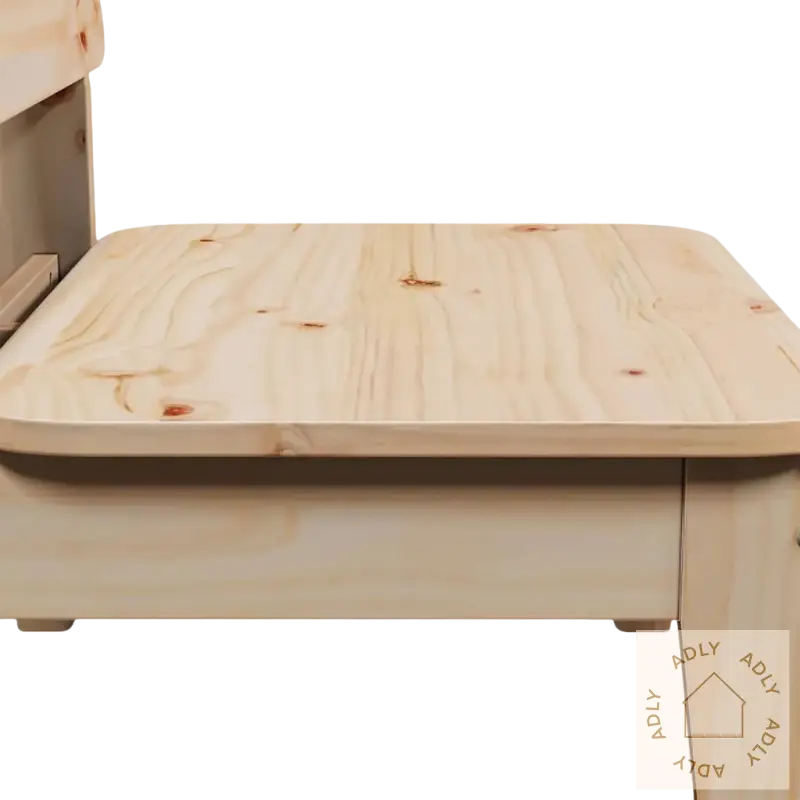 Hagebord i heltre furu med rustikk sjarm for hagemøbler utenfor huset