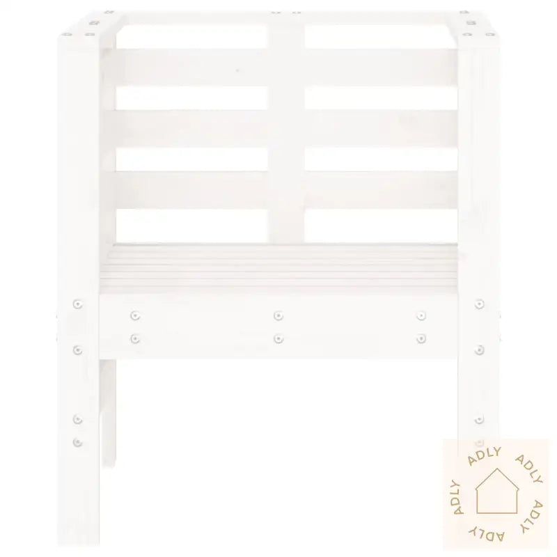 Hagestoler 2 Stk Hvit 61,5X53X71 Cm Heltre Furu