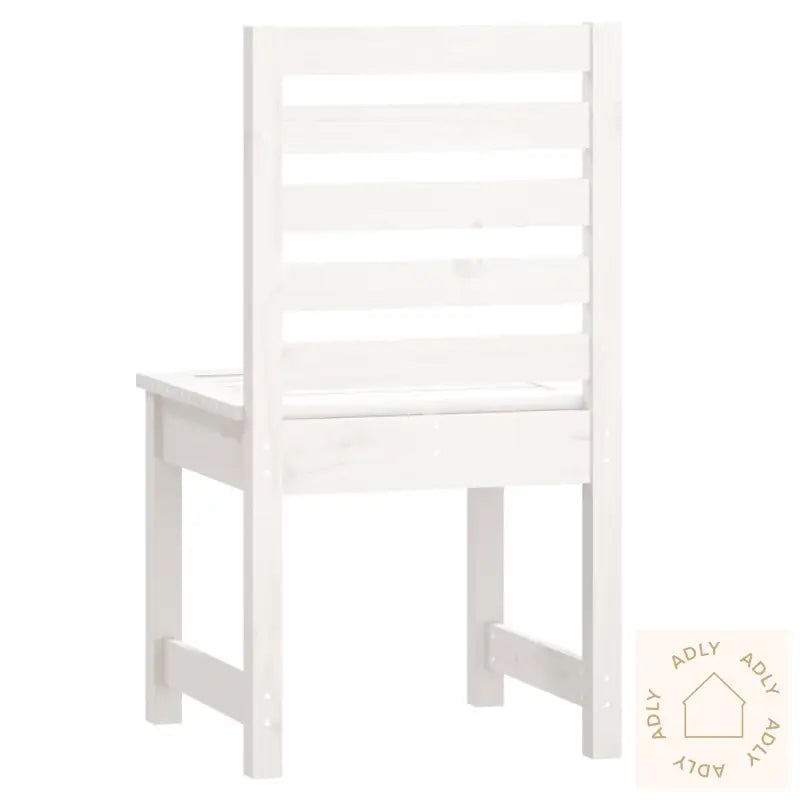 Hagestoler 2 Stk Hvit 50X48X91,5 Cm Heltre Furu