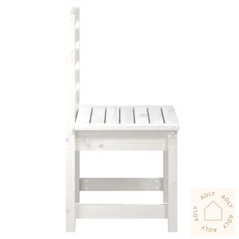 Hagestoler 2 Stk Hvit 50X48X91,5 Cm Heltre Furu