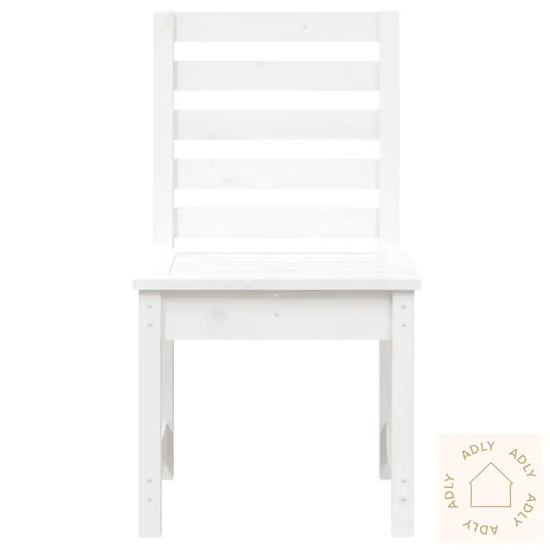 Hagestoler 2 Stk Hvit 50X48X91,5 Cm Heltre Furu
