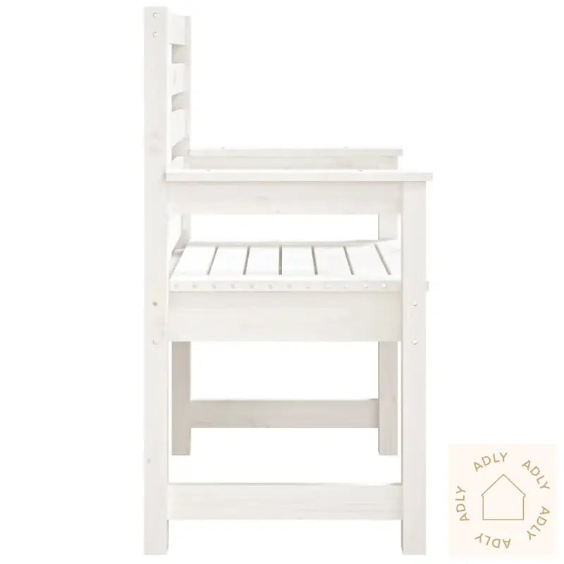 Hagestoler 2 Stk Hvit 60X48X91 Cm Heltre Furu