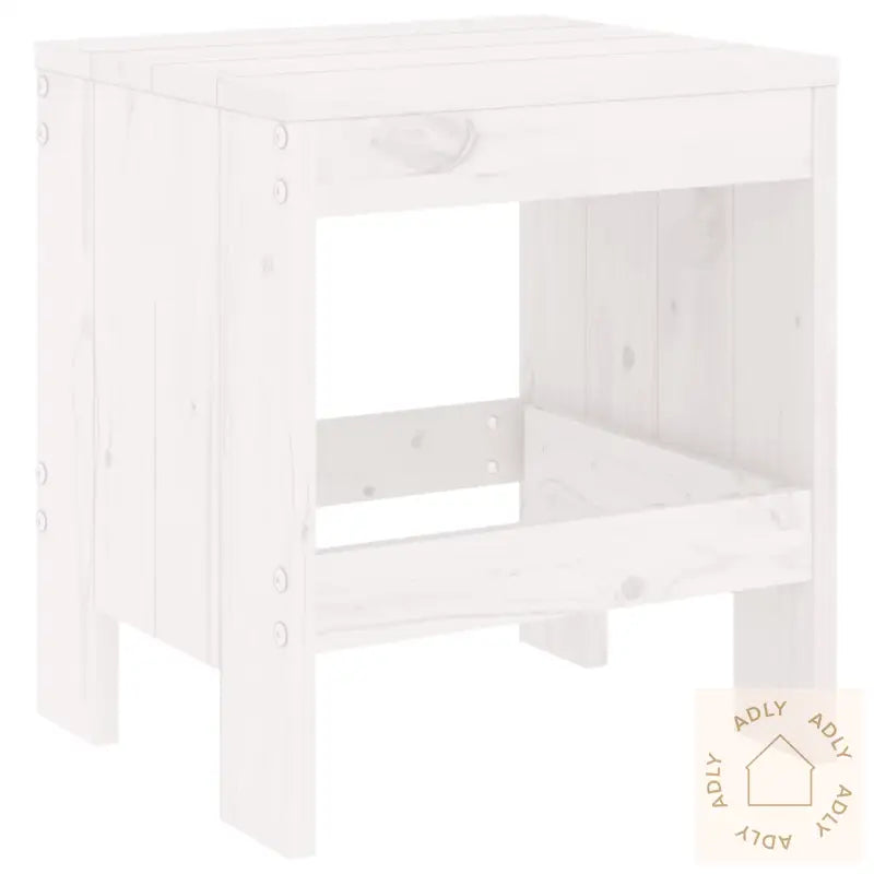 Hagekrakker 2 Stk Hvit 40X36X45 Cm Heltre Furu