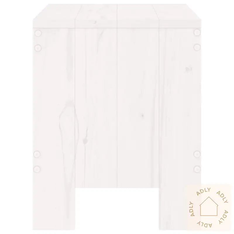 Hagekrakker 2 Stk Hvit 40X36X45 Cm Heltre Furu