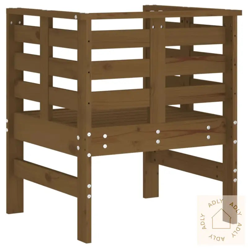 Hagestoler 2 Stk Honningbrun 61,5X53X71 Cm Heltre Furu