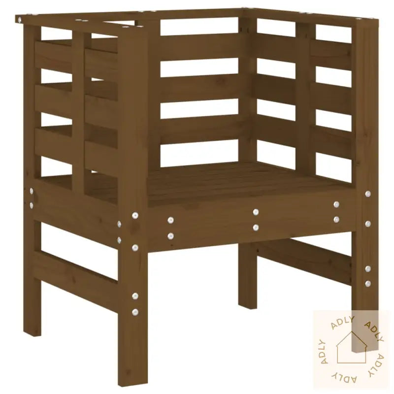 Hagestoler 2 Stk Honningbrun 61,5X53X71 Cm Heltre Furu