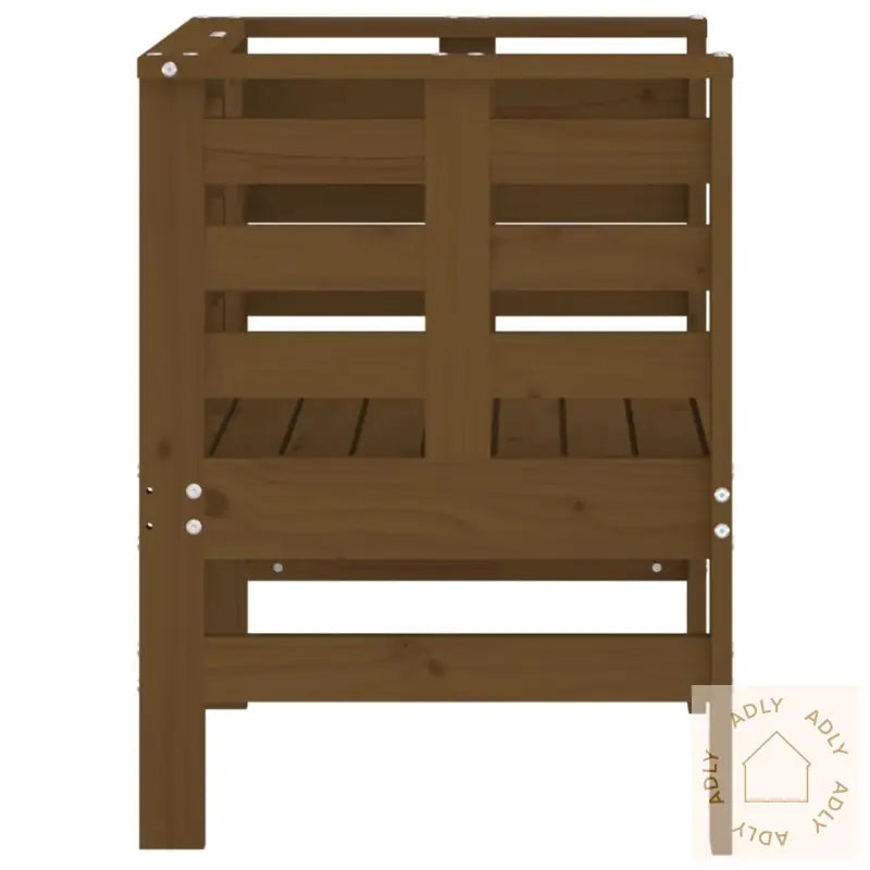 Hagestoler 2 Stk Honningbrun 61,5X53X71 Cm Heltre Furu