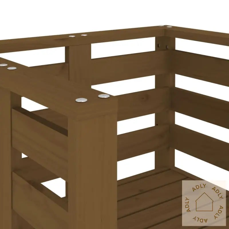 Hagestoler 2 Stk Honningbrun 61,5X53X71 Cm Heltre Furu