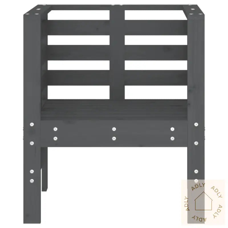 Hagestoler 2 Stk Grå 61,5X53X71 Cm Heltre Furu