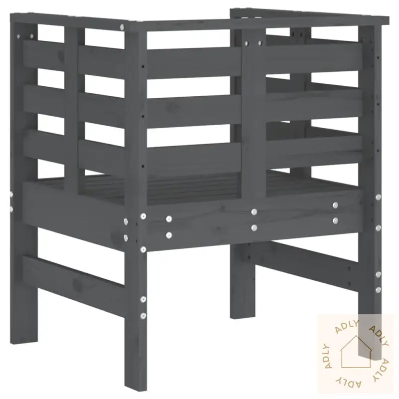 Hagestoler 2 Stk Grå 61,5X53X71 Cm Heltre Furu