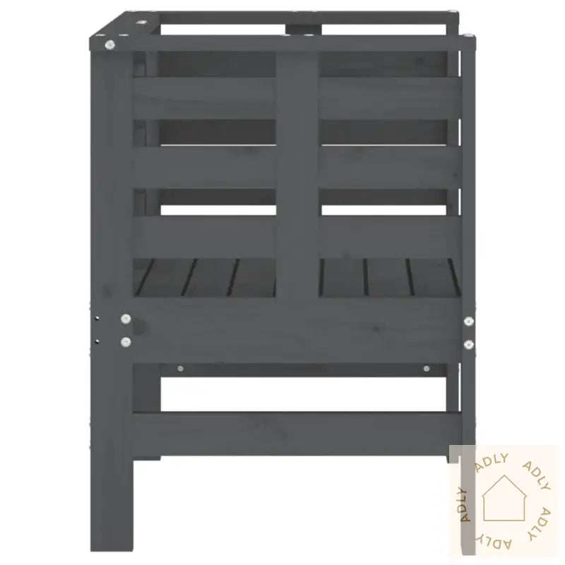 Hagestoler 2 Stk Grå 61,5X53X71 Cm Heltre Furu