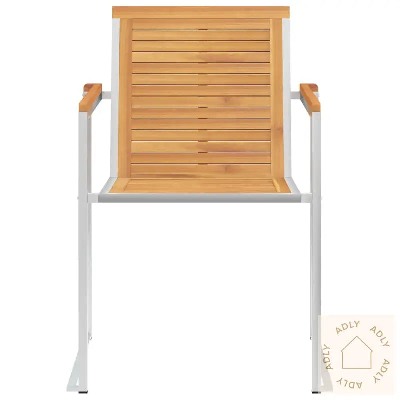 Hagestoler 6 Stk Heltre Teak Og Rustfritt Stål