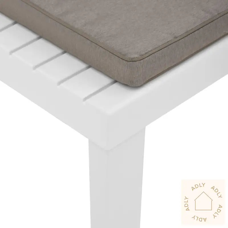 Hagelenestoler Med Puter 2 Stk Plast Hvit