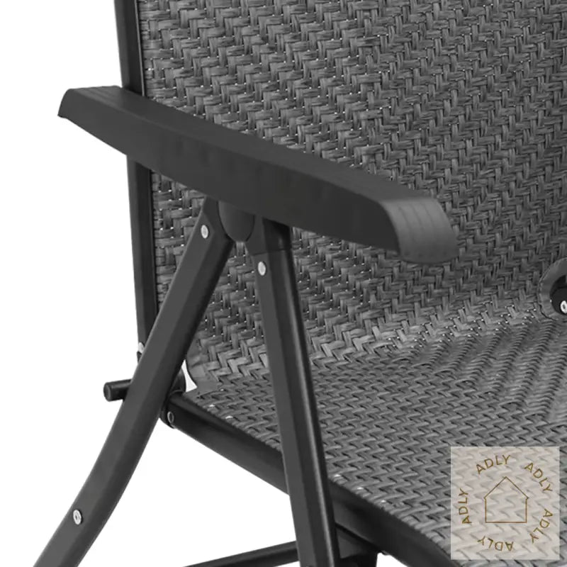 Sammenleggbare Hagestoler 8 Stk Grå Polyrotting