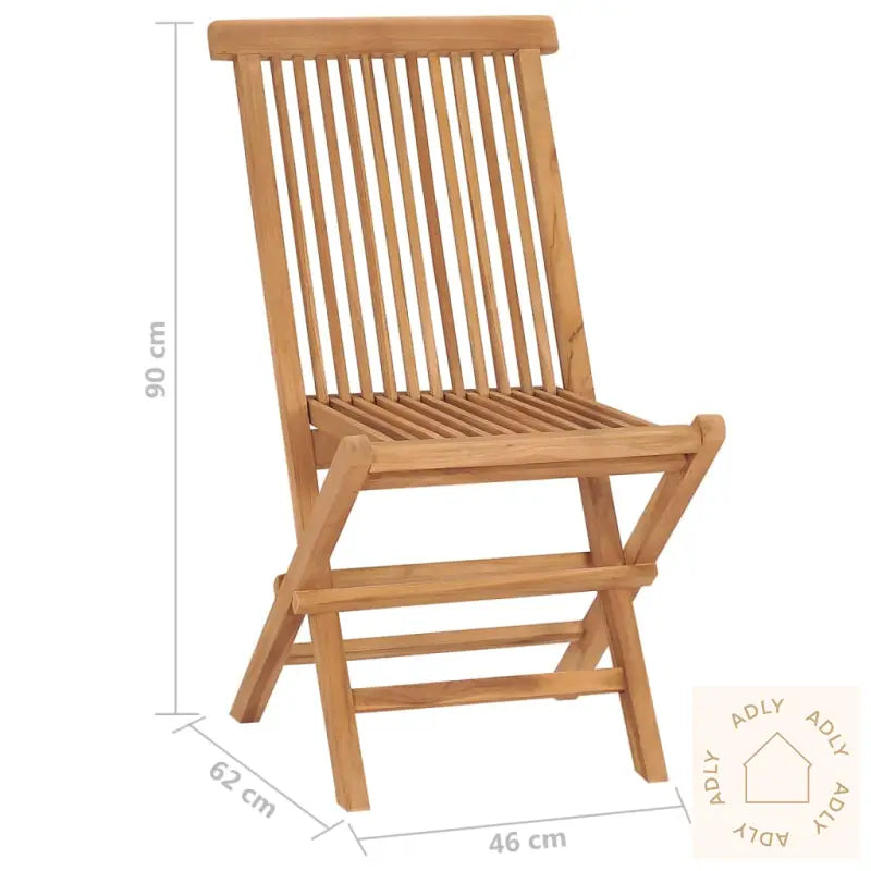 Klappstoler 2 Stk Heltre Teak