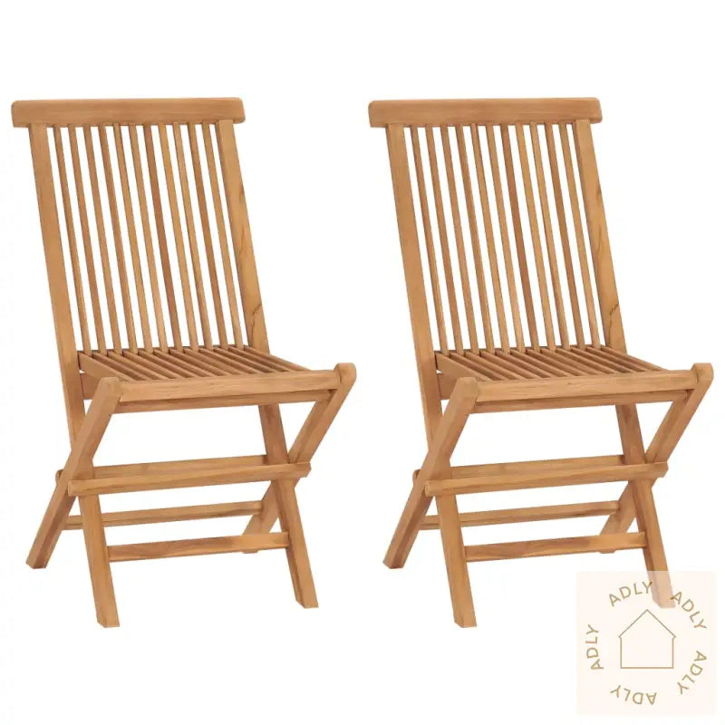 Klappstoler 2 Stk Heltre Teak