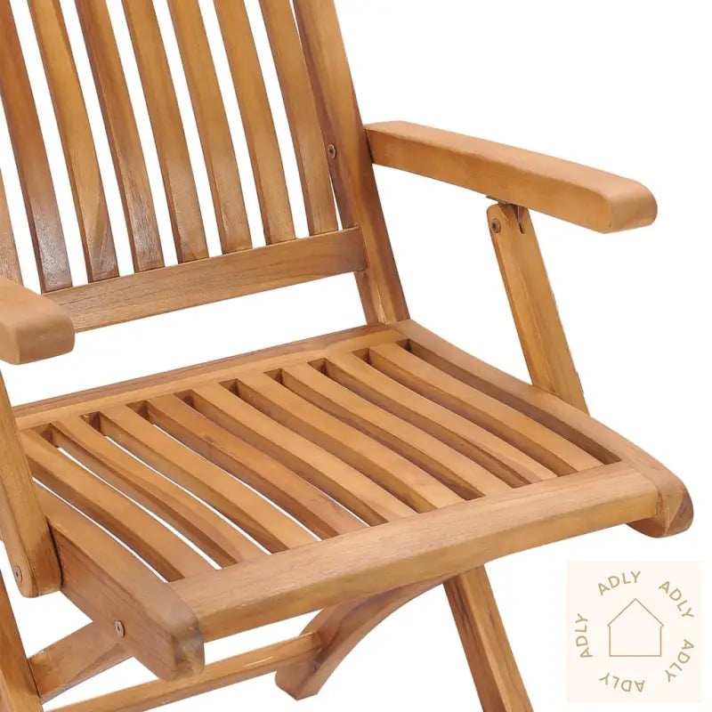 Sammenleggbare Hagestoler 4 Stk Heltre Teak