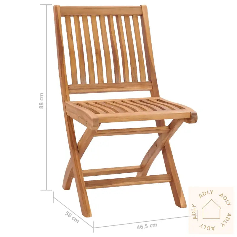 Sammenleggbare Hagestoler 6 Stk Heltre Teak