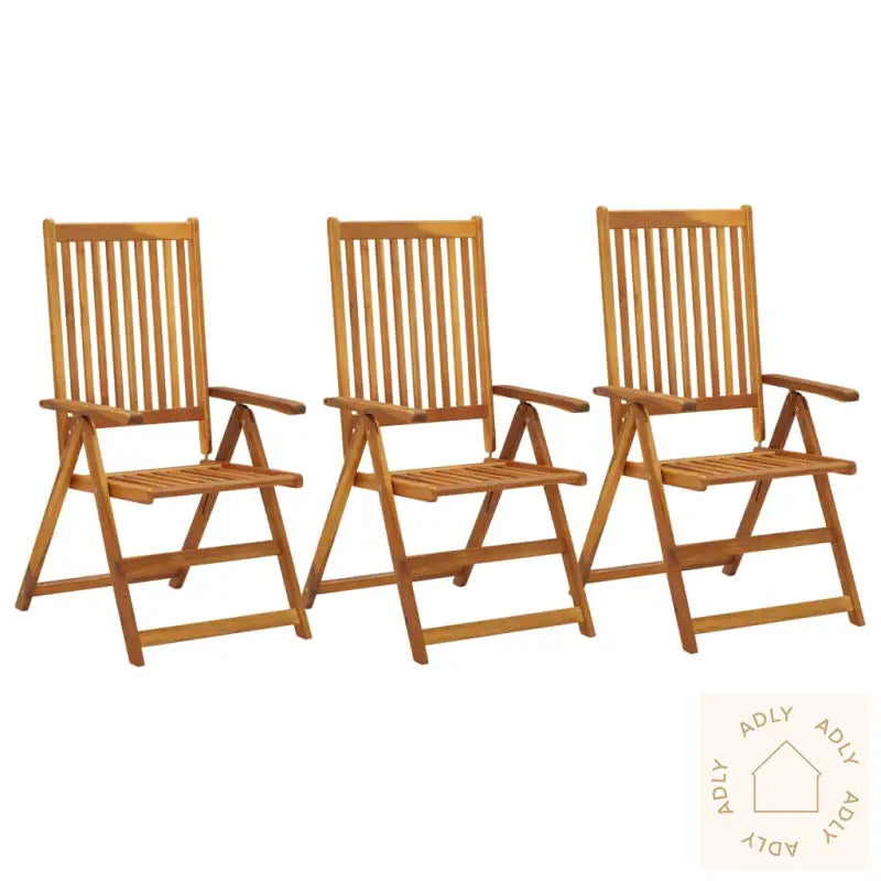Hagelenestoler 3 Stk Heltre Akasie